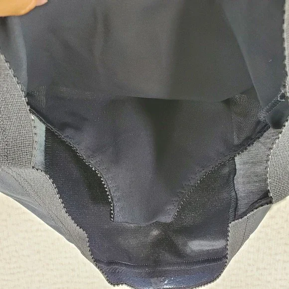 Empire Intimates Black Half Slip Panty Size Large Waist 29-30 Girdle Shaper - Picture 3 of 6